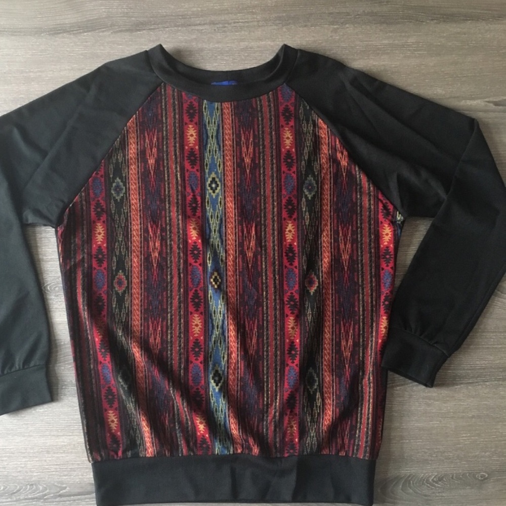 An Aztec crewneck